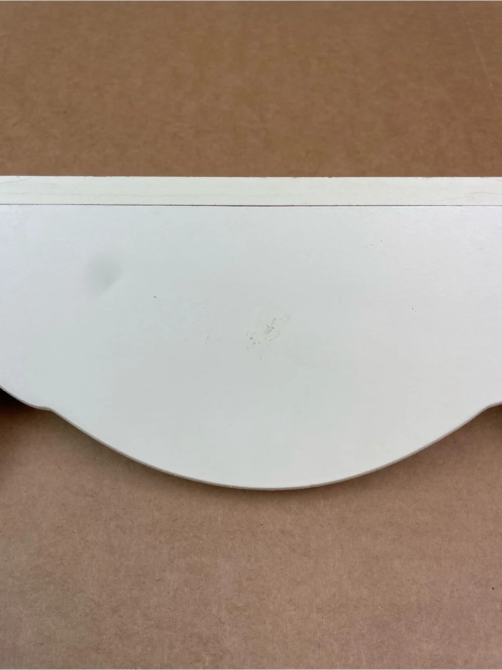 Vintage White Shelf Hand Painted And Roses Wall Trinket Display